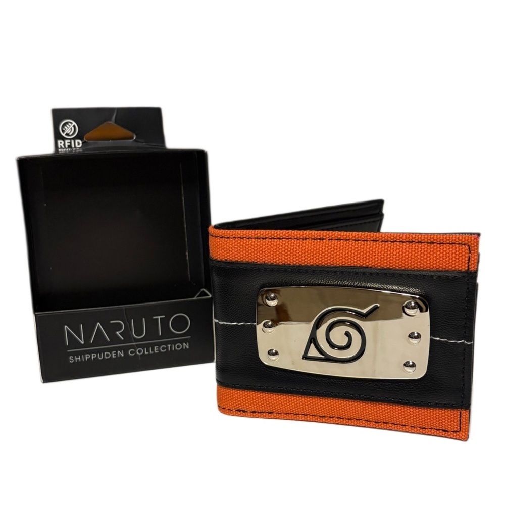 Naruto Shippuden Black and Orange Card Holder
